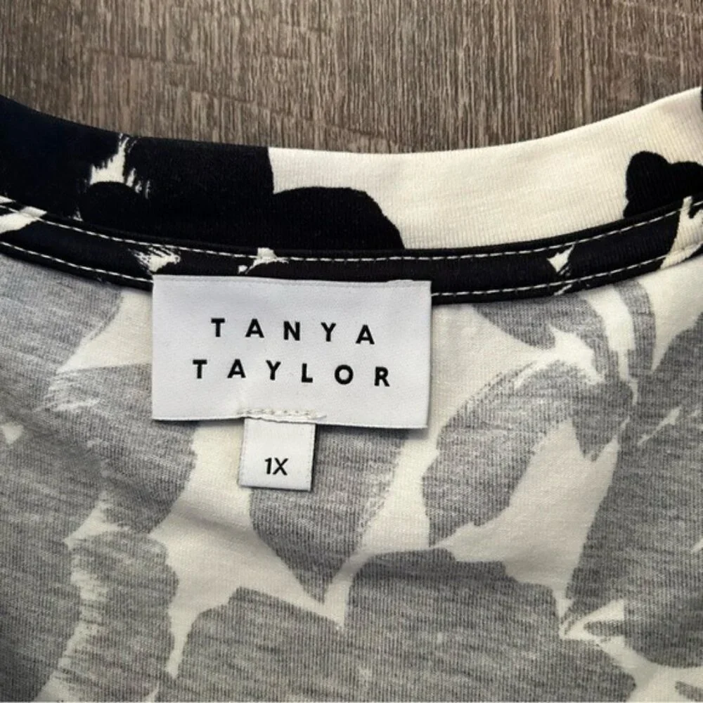 Tanya Taylor Floral Cotton Front Twist Midi Dress 1X - Picture 3 of 6